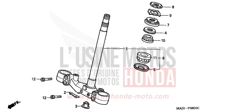LENKSCHAFT von Pan-European ABS MUTE BLACK METALLIC (NH359) von 1997